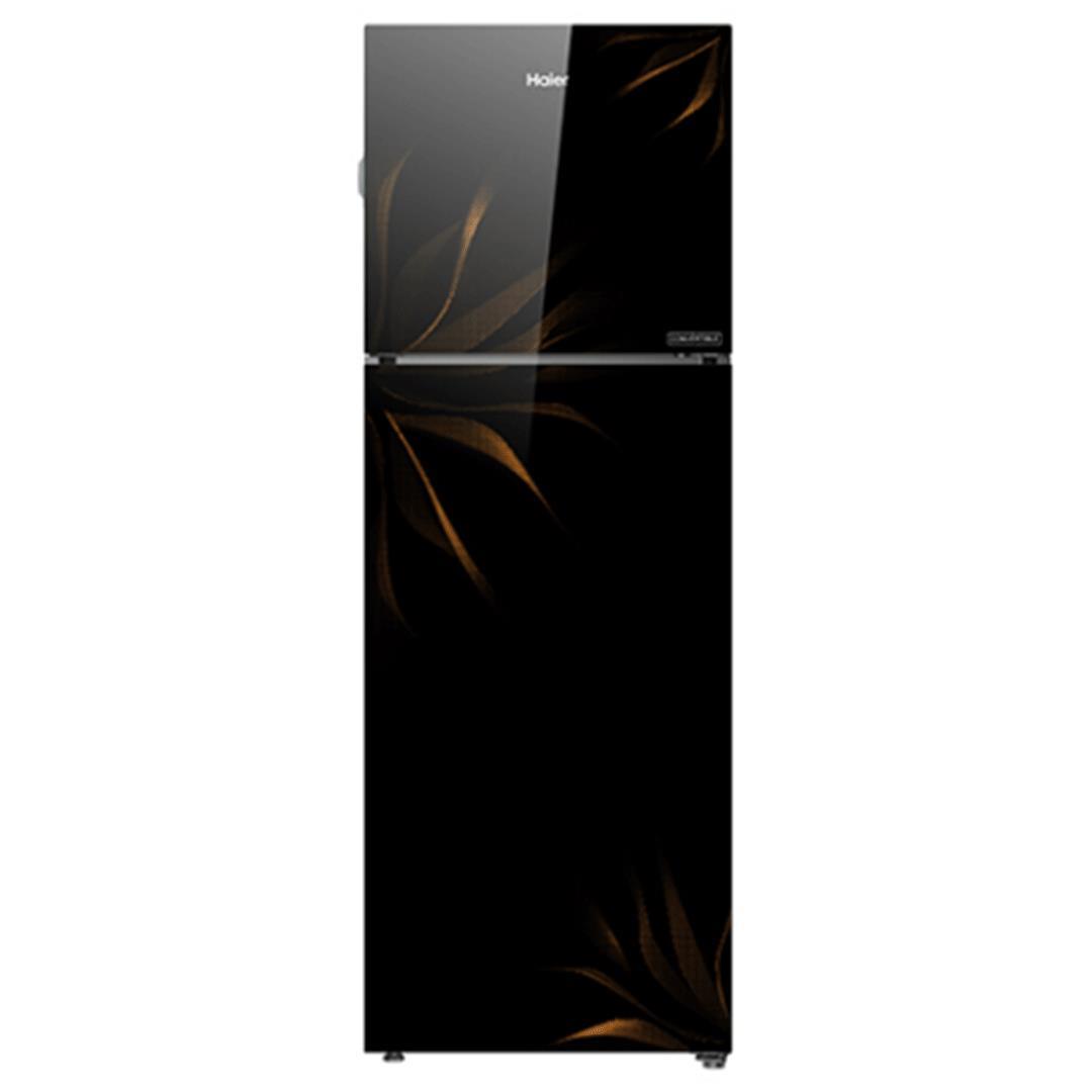 Frost Free 258 Ltr Black  Delight Glass