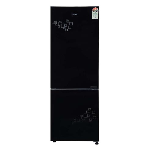 HAIER Home appliances Black  Spiral Black Glass Refrigerator BMR
