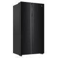 HAIER Refrigerator SBS 628 Ltr Black  Black Steel