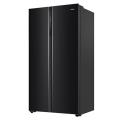 HAIER Refrigerator SBS 628 Ltr Black  Black Steel