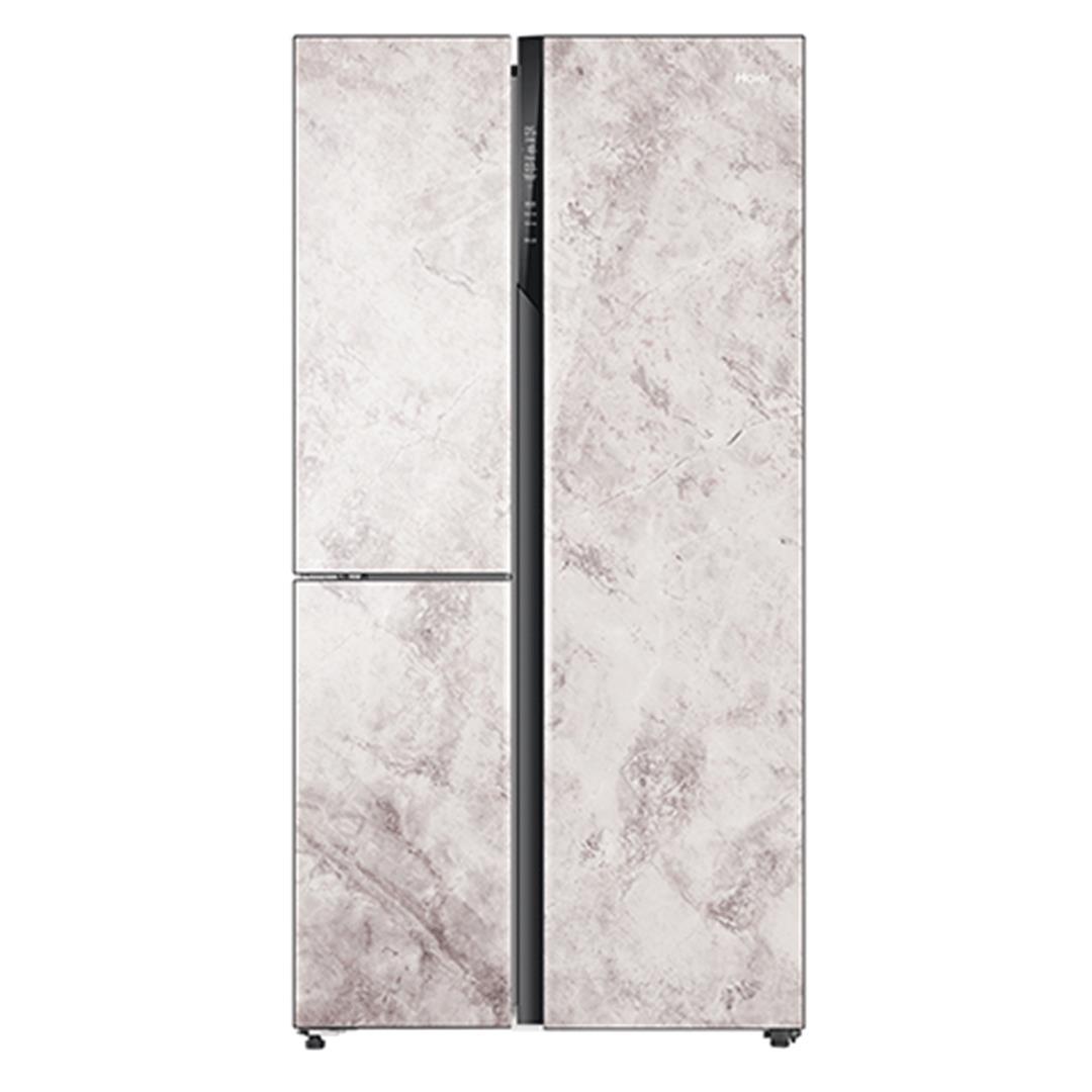 Refrigerator SBS 628 Ltr White  Granite Glass