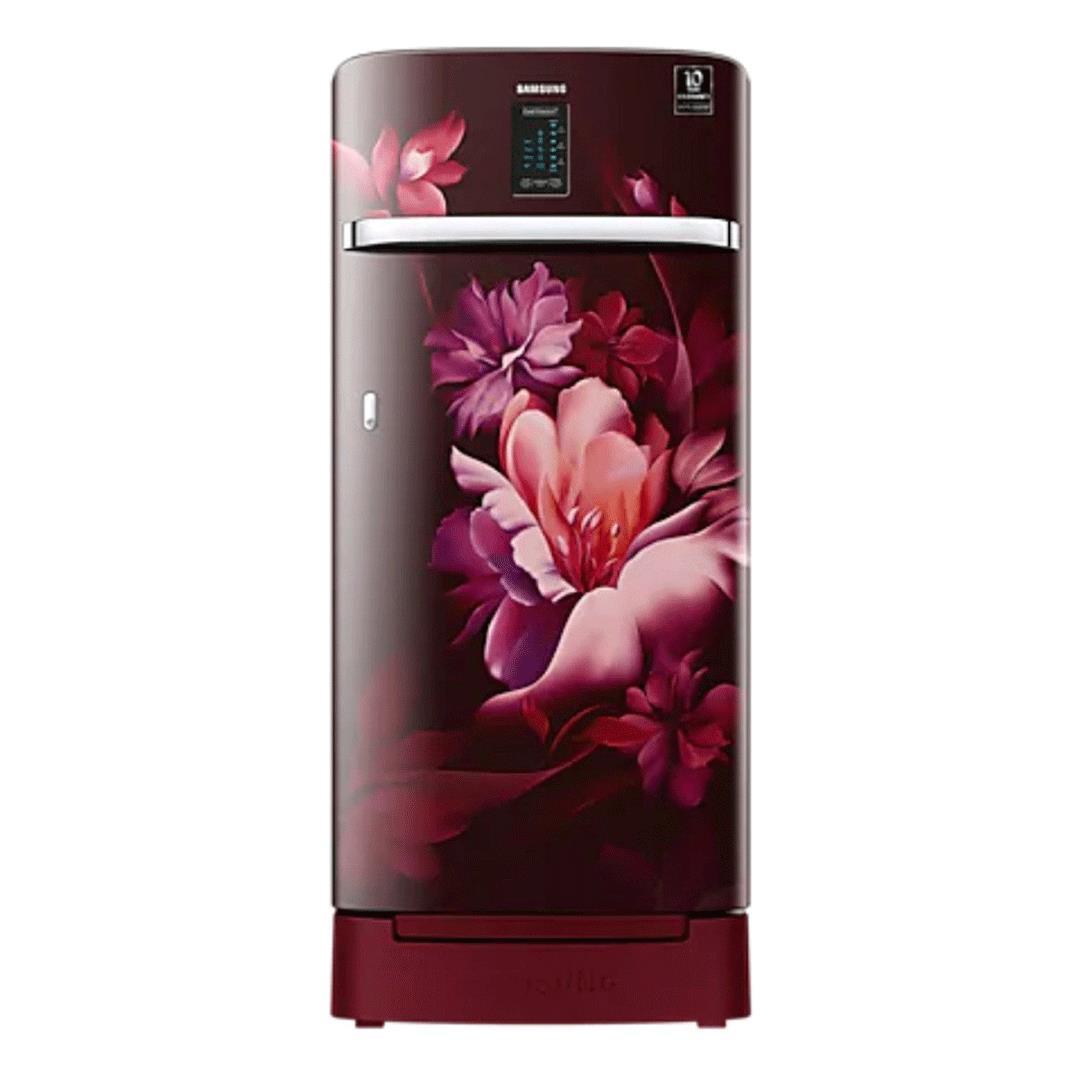 Refrigerator DC 192 Ltr midnight blossom red