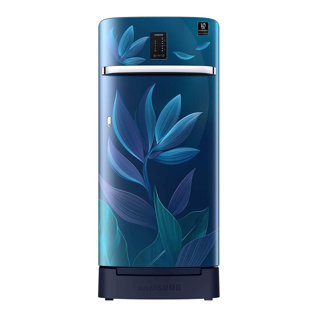 Refrigerator DC 189 Ltr midnight blossom blue  Paradise Bloom Blue