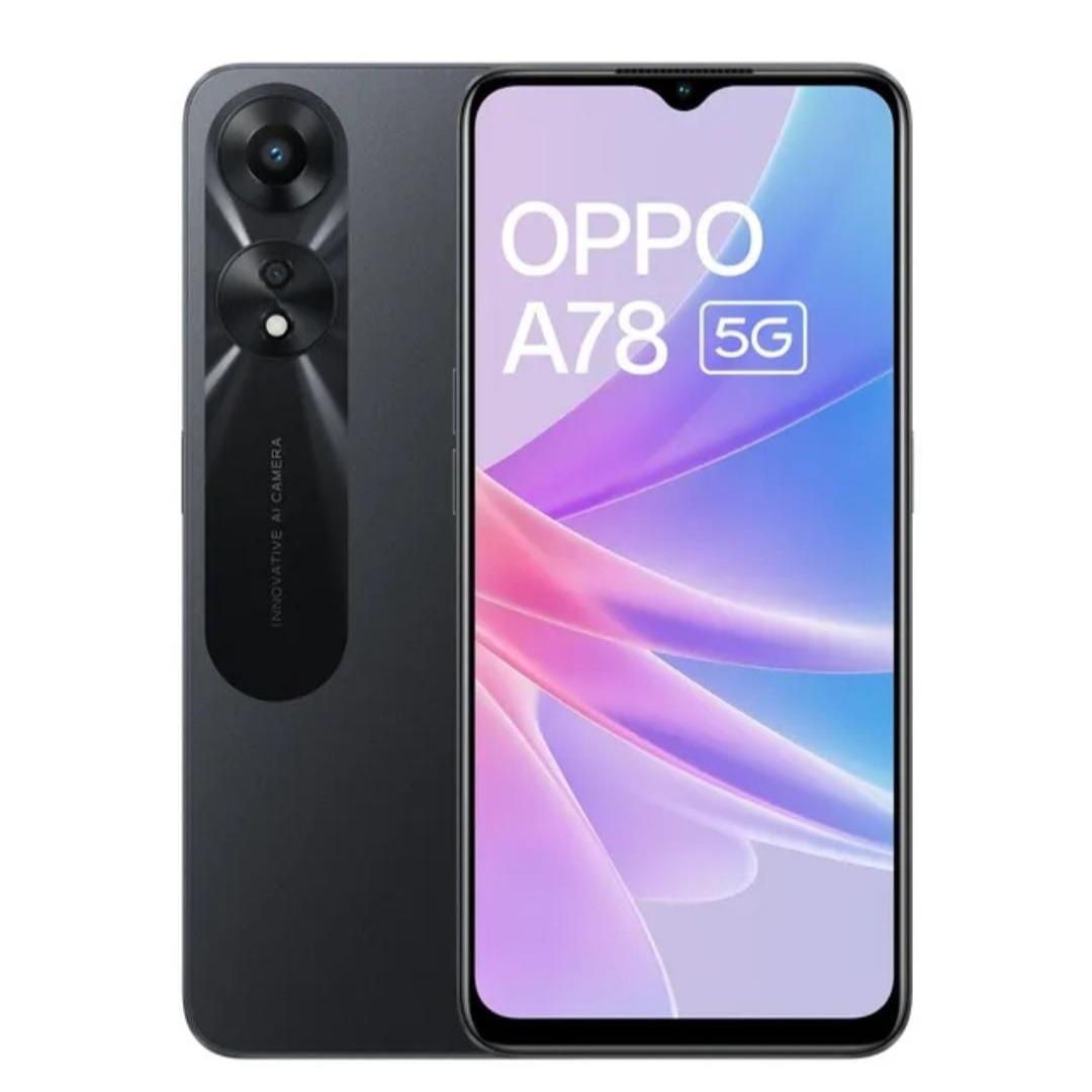 Mobile Phones 6.56 Inch Black  Oppo A78 5G (8GB + 128GB) Glowing Black